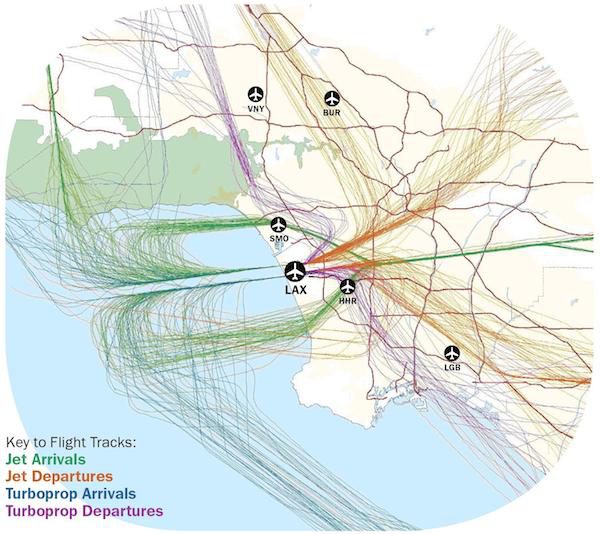 Easterly Traffic LAX