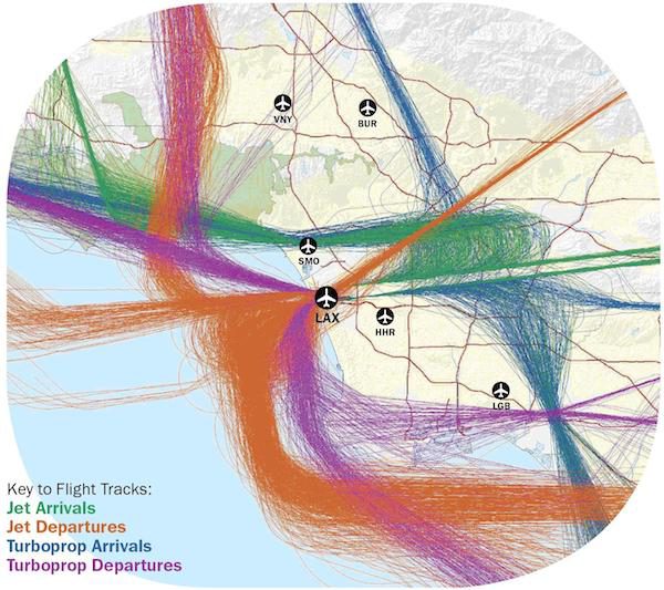 westerly traffic LAX